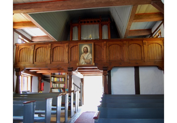 Orgel in der Fachwerkkirche in Consrade
