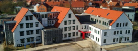 Foto vom Amtsgebäude aus der Vogelperspektive