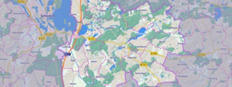 Ausschnitt der Amtskarte im Geodatenportal