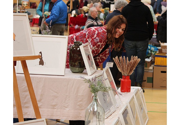 Malerei Frau Kirschenbaum