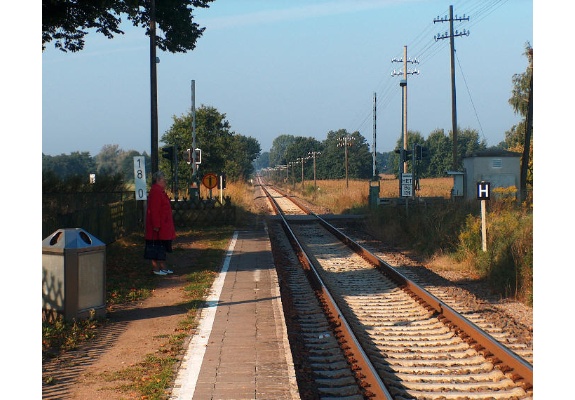 Eisenbahnhaltepunkt in Sukow